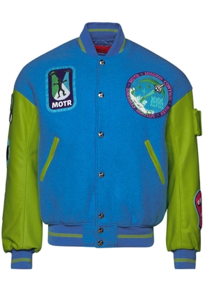 MEMBERS OF THE RAGE Varsity 1 logo-embroidered jacket - Blue