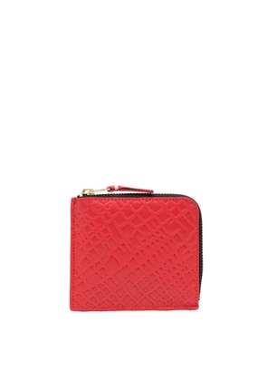 Comme Des Garçons Wallet embossed calf-leather wallet - Red