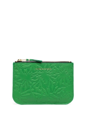 Comme Des Garçons Wallet embossed-pattern leather wallet - Green