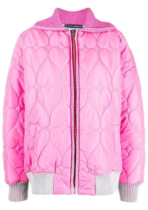 Marco Rambaldi quilted zip-up jacket - Pink
