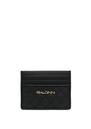 Baldinini quilted leather card holder - Black