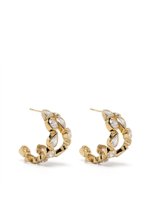 Completedworks Like Peas In a Pod IV crystal-embellished hoop earrings - Gold