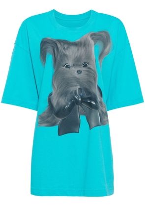 JNBY graphic-print cotton T-shirt - Blue