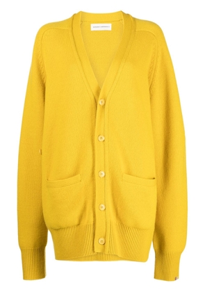 extreme cashmere Papilli V-neck cashmere cardigan - Yellow