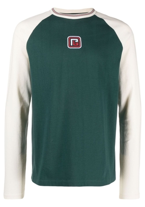 Balmain PB-embroidered long-sleeve T-shirt - Green