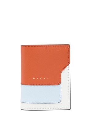 Marni panelled bi-fold wallet - White