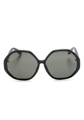 Linda Farrow Paloma hexagon sunglasses - Black