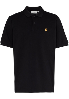 Carhartt WIP Chase logo-embroidered polo shirt - Black