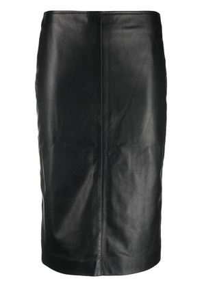 PINKO leather pencil skirt - Black