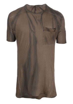 Masnada round-neck T-shirt - Brown