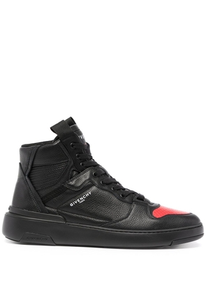 Givenchy Wing leather mesh-detail sneakers - Black