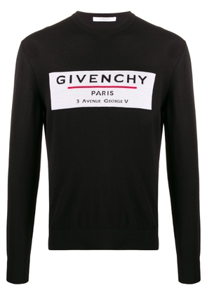 Givenchy label motif jumper - Black