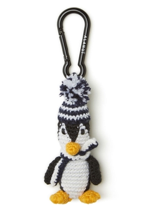 Alanui penguin crochet keychain - Black