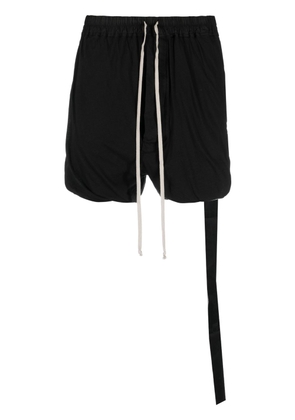 Rick Owens DRKSHDW strap-detail cotton deck shorts - Black