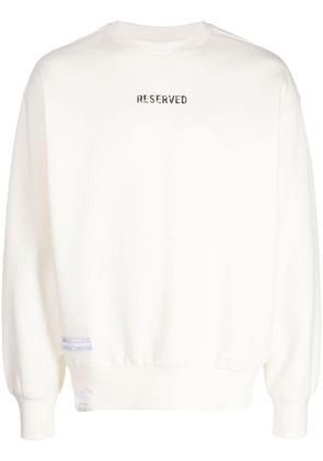izzue logo-print sweatshirt - White