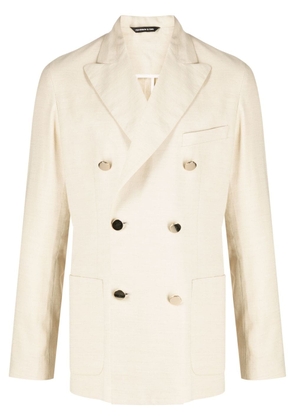 Tonello long-sleeved double-breasted blazer - Neutrals