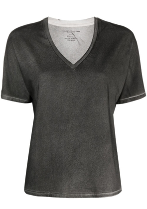 Majestic Filatures V-neck short-sleeve T-shirt - Grey