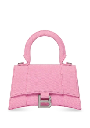 Balenciaga Hourglass XS denim tote bag - Pink
