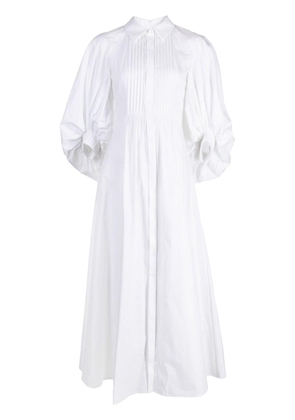 Huishan Zhang Pat poplin midi shirtdress - White