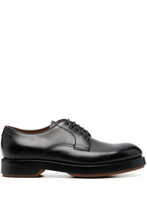 Zegna polished-leather Derby shoes - Black