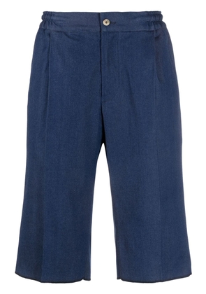 Kiton elasticated denim shorts - Blue
