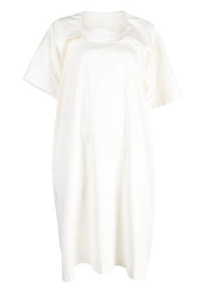 marina yee Pepper folded-collar dress - White