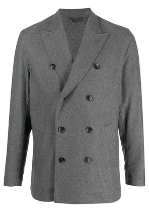 Lardini double-breasted cashmere jacket - Grey