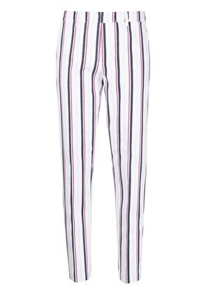 Scotch & Soda Lowry stripe-print tapered trousers - White