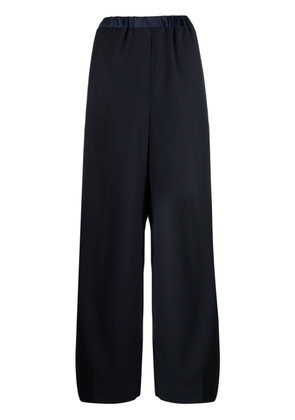 System high-waisted palazzo pants - Blue