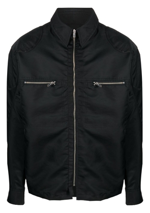 GmbH zip-up shirt jacket - Black