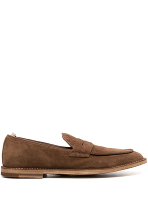 Officine Creative Steple 020 suede loafers - Brown