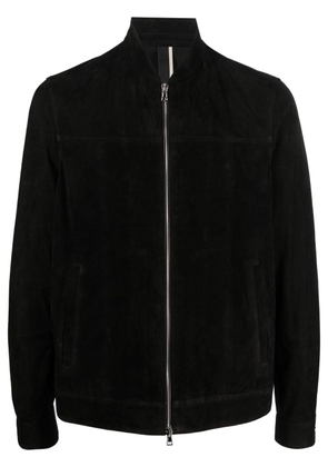 Low Brand zip-up suede jacket - Black