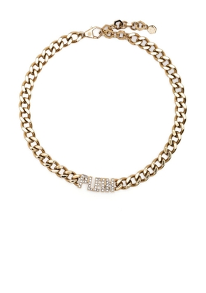 Philipp Plein embellished-logo chain necklace - Gold
