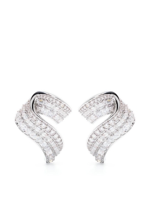 Swarovski Hyperbola crystal-embellished earrings - Silver