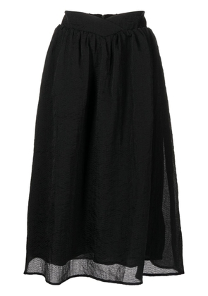 b+ab textured midi skirt - Black