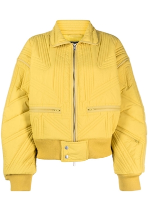 Y-3 quilted puffer jacket - Yellow