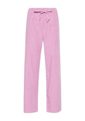 TEKLA striped poplin pyjama pants - Purple