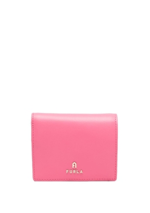 Furla logo-plaque leather wallet - Pink