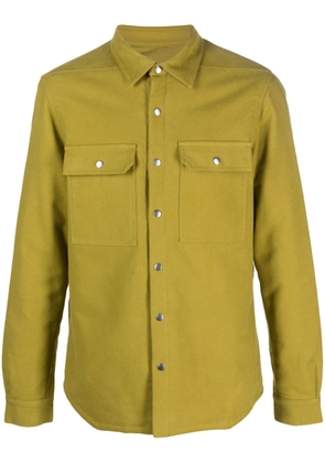 Rick Owens button-up cotton shirt jacket - Green