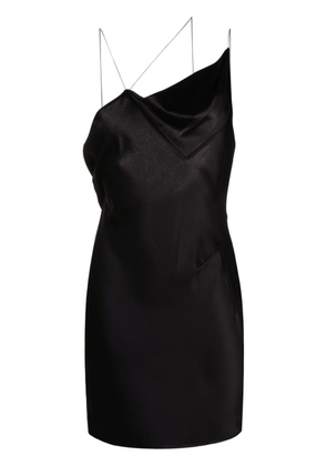 Givenchy draped backless silk-satin minidress - Black