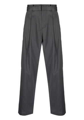 Attachment lined straight-leg trousers - Grey