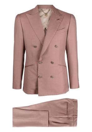 Maurizio Miri double-breasted peak-lapel suit - Brown