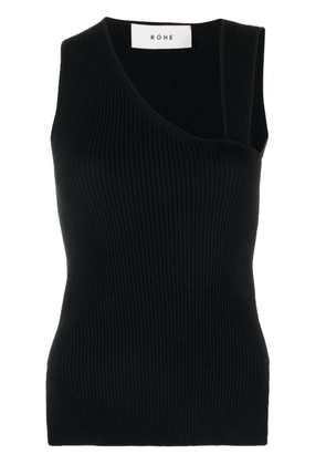 Róhe sleeveless ribbed-knit top - Black