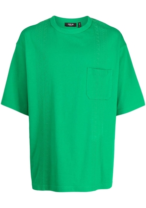 FIVE CM embroidered-design cotton T-shirt - Green