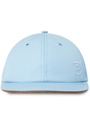 Burberry monogram baseball cap - Blue