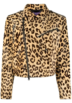 Ralph Lauren Collection Bevelyn leopard-print Jacket - Brown