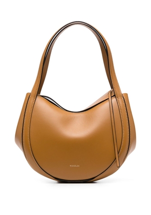 Wandler mini Lin leather tote bag - Brown