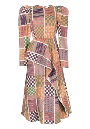 Ulla Johnson panelled cotton dress - Multicolour
