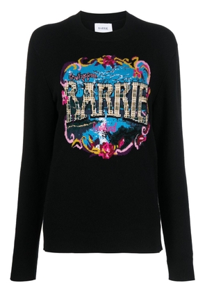 Barrie patterned-intarsia sweatshirt - Black