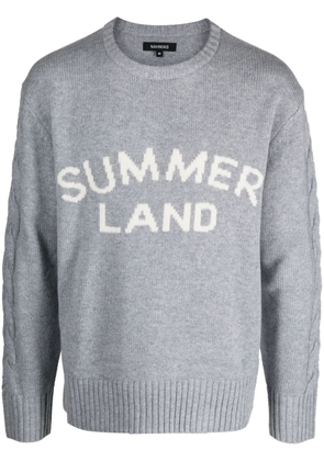 Nahmias Summerland intarsia-knit jumper - Grey